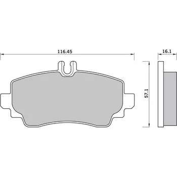Brzdová destička Starline Sada brzdových destiček BD S369