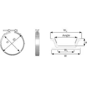 Výfukový systém DINEX Upínač výfukového systému DNX 78803