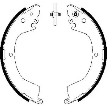 Brzdová čelist BOSCH Sada brzdových čelistí BO 0986487684