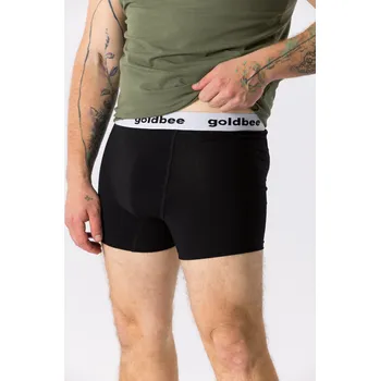 Boxerky GoldBee Boxerky Logo White Barva: White, Velikost: XXL