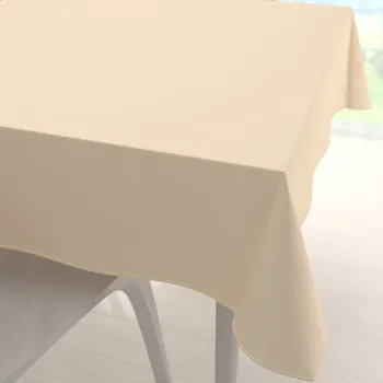 ubrus Velký čtvercový bavlněný keprový ubrus KEP-002 Vanilkový 150x150 cm