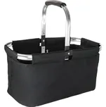 HomeLife Nákupní skládací košík 43 x 27 x 23 cm černý