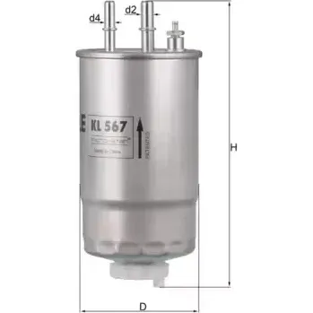 Palivový filtr KNECHT Palivový filtr KNC KL 567