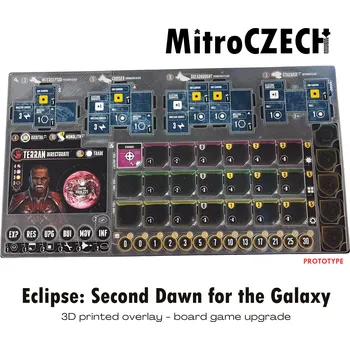 Příslušenství k deskovým hrám MitroCZECH Overlay pro Eclipse: Second Dawn for the Galaxy Množství: 1 sada