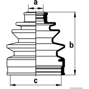 Manžeta ke kolu Sada měchů, hnací hřídel HERTH+BUSS JAKOPARTS J2868003