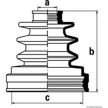 Manžeta ke kolu Sada měchů, hnací hřídel HERTH+BUSS JAKOPARTS J2882009