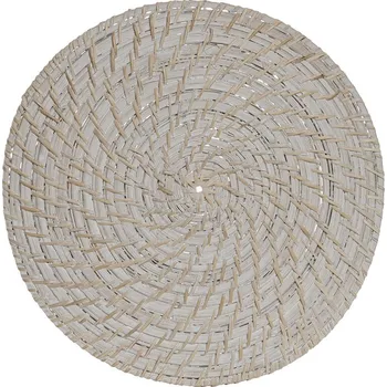 Podtácek Prostírání Home ESPRIT Bílá Přírodní Bambus Ratan (34 x 34 x 1,5 cm)