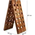 Stojan na víno Skládací stojan na víno dřevěný 36 lahví hnědý