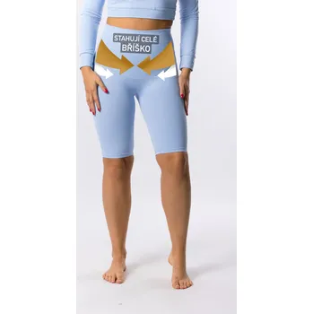 GoldBee Dlouhé Kraťásky Stahující Celé Břicho Baby Blue Barva: Baby Blue, Velikost: XL