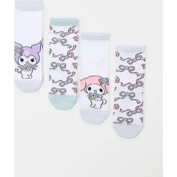 Sinsay - Sada 4 párů ponožek Hello Kitty - vícebarevná - 711DZ-MLC - 711DZ-MLC-R26