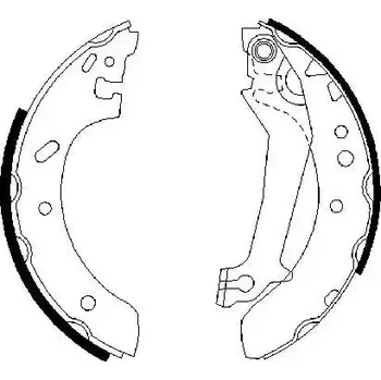 Brzdová čelist BOSCH Sada brzdových čelistí BO 0986487561