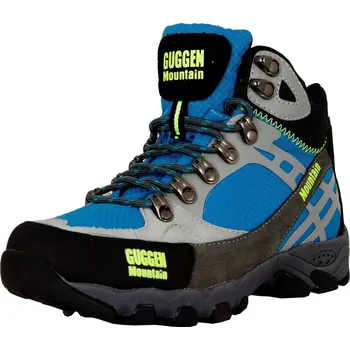 Dámská sportovní obuv GUGGEN MOUNTAIN Dámské turistické vysoké kožené boty M011 37 MODRÁ