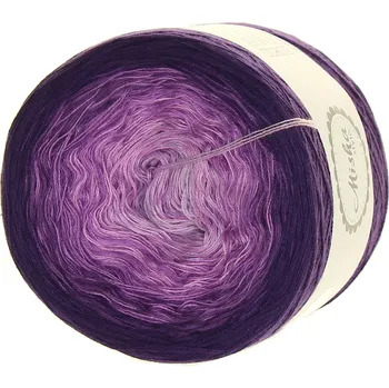 Příze Fialové ombre 3 - nitka 1000 m - Misha style příze