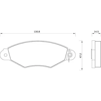 Brzdová destička Starline Sada brzdových destiček BD S240