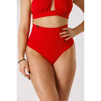Dámské oblečení GoldBee Plavky Stahovací Brazilky Red Barva: Red, Velikost: M