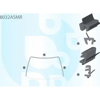 Autosklo PILKINGTON Bauset (lišta) čelního okna AS 8032ASMR