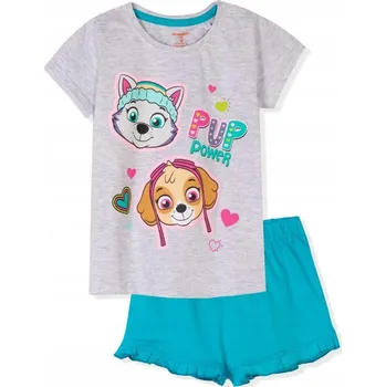 Dívčí pyžamo PYŽAMO TLAPKOVÁ PATROLA (šedo - tyrkysová) Velikost: 116