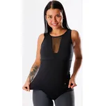 GoldBee Stahující Dlouhý Top Mesh Black Barva: Black, Velikost: XS