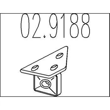 Tlumič výfuku MTS Zarážka tlumiče výfuku MTS 02.9188