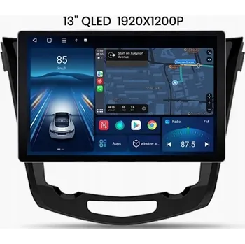 Autorádio AUTORÁDIO S GPS NAVIGACÍ NISSAN QASHQAI X-Trail 2014+ ANDROID 13 palců QLED