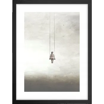 Obraz Obraz plakát v černém rámu do obýváku 30x40 abstrakce plakáty na zeď