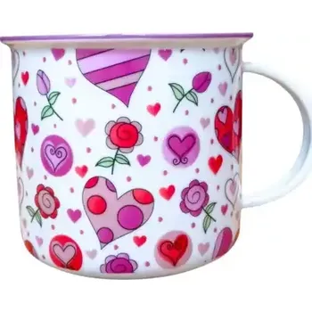 Hrnek Tina 0,38l SRDÍČKA Český porcelán Dubí