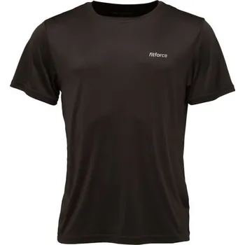 Pánské tričko Pánské fitness triko Fitforce SANO XL Černá, Stříbrná