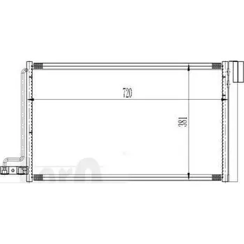 Výparník klimatizace LORO Kondenzátor klimatizace LOR 017-016-0018