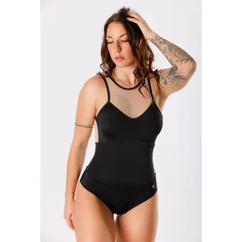 Dámské plavky GoldBee Jednodílné Plavky Podrží Prsa A Uleví Zádům Beige Barva: Beige, Velikost: XL