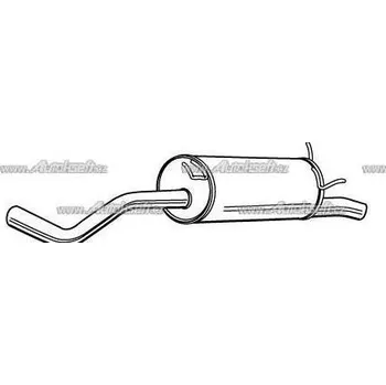 Zadní díl výfuku Starline Zadní díl výfuku 36.68.401