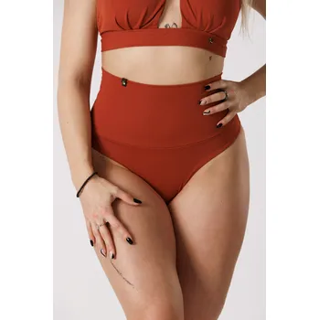 Dámské plavky GoldBee Plavky Stahovací Brazilky Copper Barva: Copper, Velikost: S