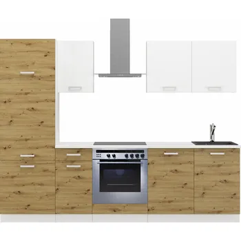 Kuchyňská linka Kuchyňská linka TONI 260 cm, Dub Artisan/Bílá