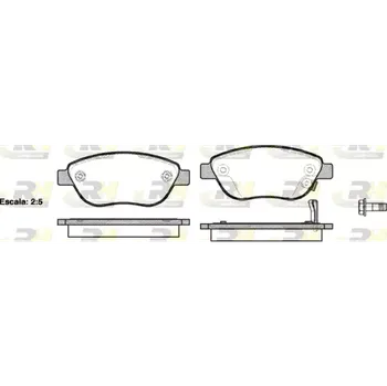 Brzdová destička ROADHOUSE Sada brzdových destiček RDH 2859.21