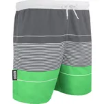 GUGGEN MOUNTAIN Pánské plavecké kraťasy Style 6 2XL BÍLÁ|ZELENÁ|ŠEDÁ