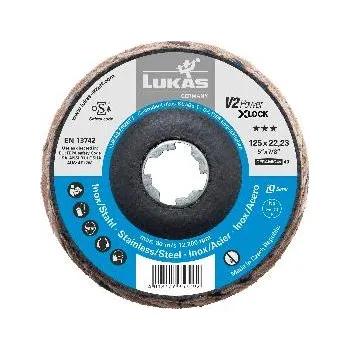 Brusný talíř LUKAS brusný lamelový talíř V2 Power X-LOCK keramik4x o 125 mm zrno 40