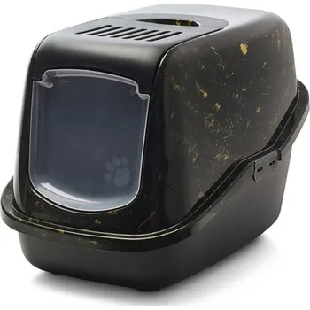 Toaleta pro kočku Savic Nestor Marble toaleta mramorově zlatá 56x39x38cm