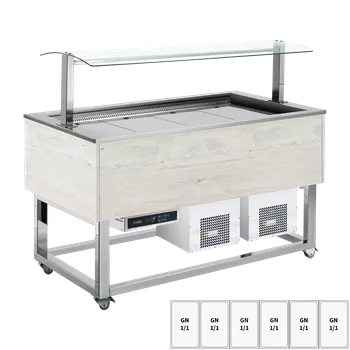 Bufet chlazený GN 6-1/1 Hemlock | REDFOX - ES BLUE+ 6H