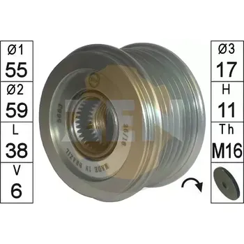 Alternátor ERA Alternátorová volnoběžka ERA ZN5663