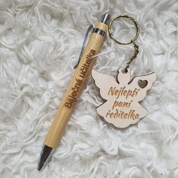 Propiska a klíčenka andílek s vlastním textem