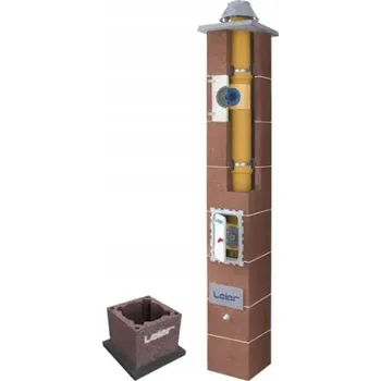 Komín Keramický komín systém Leier Turbo-S 9m průměr 80 komínová sestava pro plyn a olej