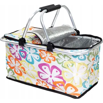 Piknikový koš Piknikový koš Be-active.pl Skládací piknikový koš na jídlo a pivo, velký, polyester