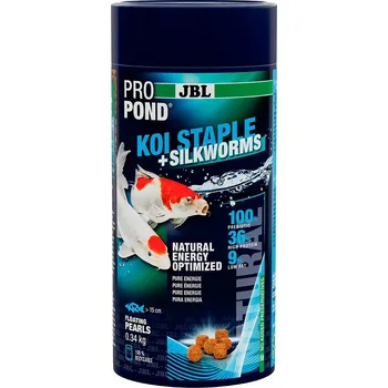 Krmivo pro rybičky JBL ProPond Koi Staple + Silkworms Pearls 340 g