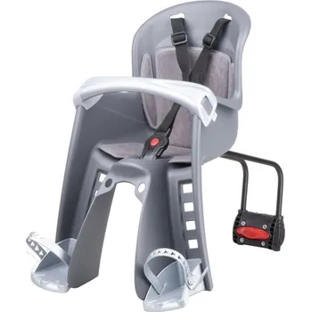 cyklosedačka Dětská sedačka POLISPORT Bilby Junior přední (zadní uchycení) šedo - stříbrná