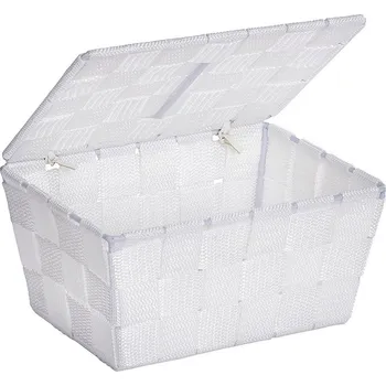 Úložný box Koš s víkem pro skladování ADRIA WHITE, WENKO