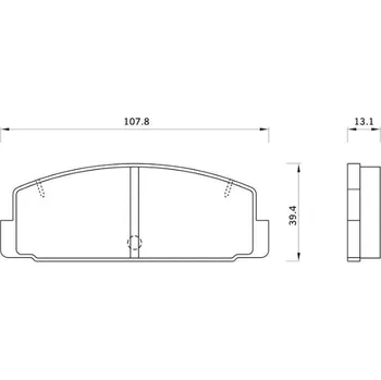 Brzdový systém Starline Sada brzdových destiček BD S262