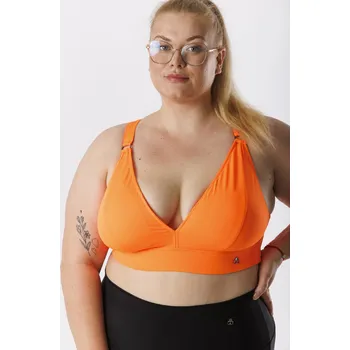 Dámské oblečení GoldBee Plavky Vrchní Díl Pro Velká Prsa Neon Orange Barva: Neon Orange, Velikost: M