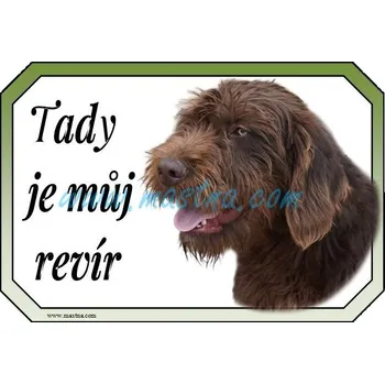 Pudlpointr, pudlpointer, cedulka revír - Bez samolepicí vrstvy