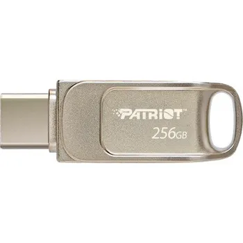 USB flash disk Patriot TAB T560/256GB/USB 3.2/USB-A + USB-C/Stříbrná PS256GT560DS5D