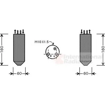 Klimatizace automobilu VAN WEZEL Sušárna klimatizace VAW 8300D041