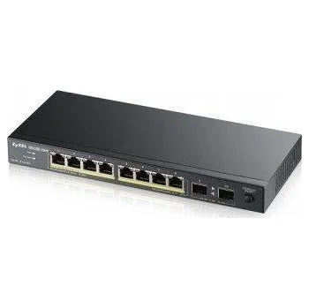 Switch Zyxel GS1100-10HPv2, unmanage PoE 8x Gigabit, 2x Fiber Uplink, 120 Watt PoE + Doprava ZDARMA